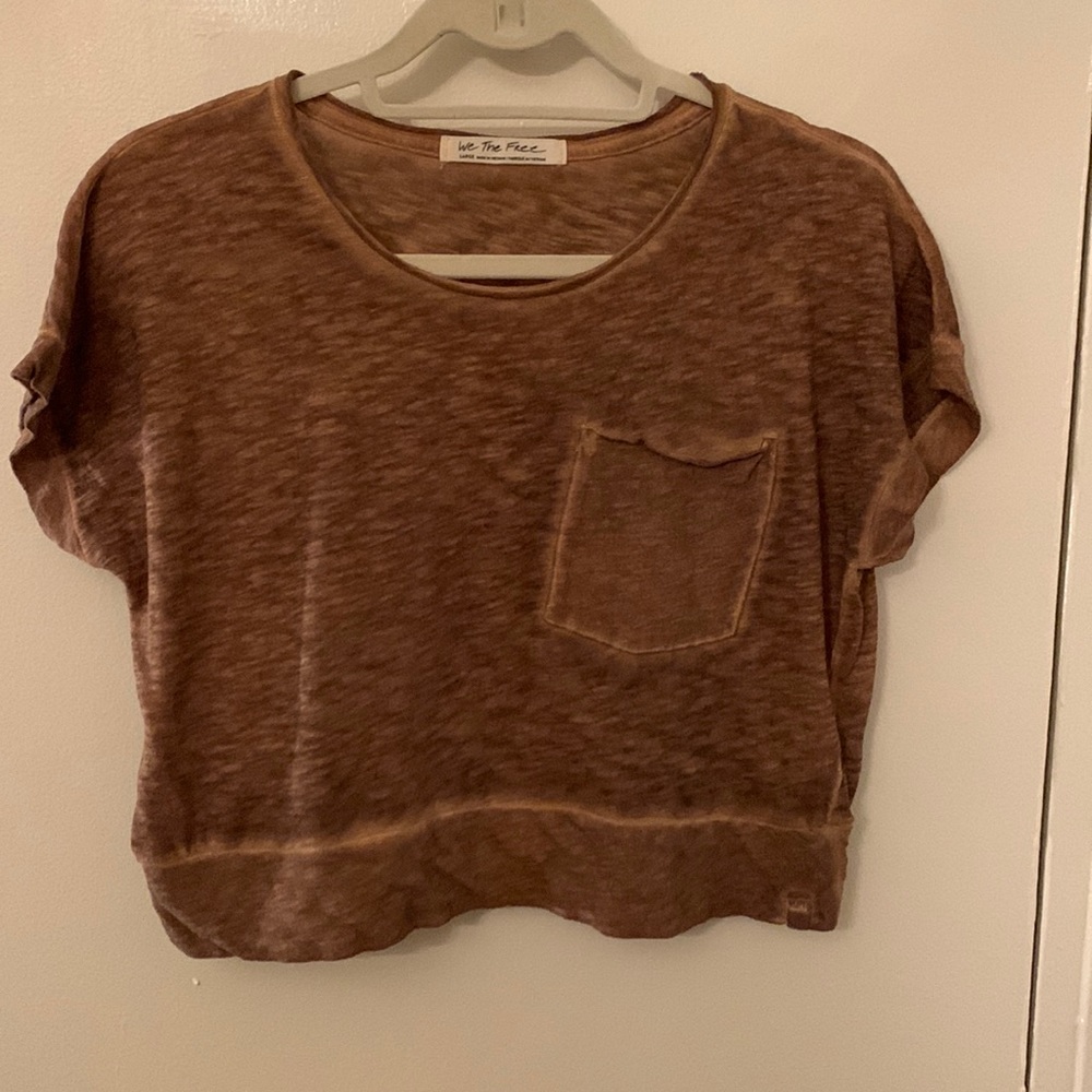 Free People Crop tee